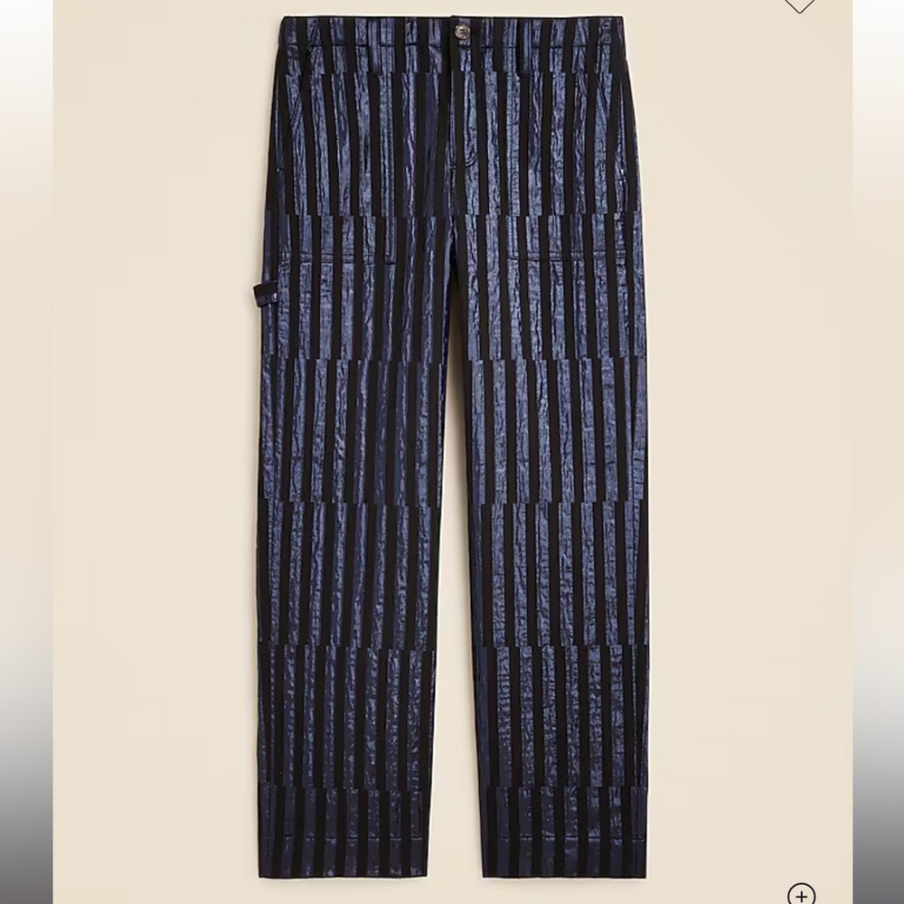 NEW - Christopher John Rogers X J.Crew - Striped Jacquard Pant- Sz 6 - Picture 7 of 7